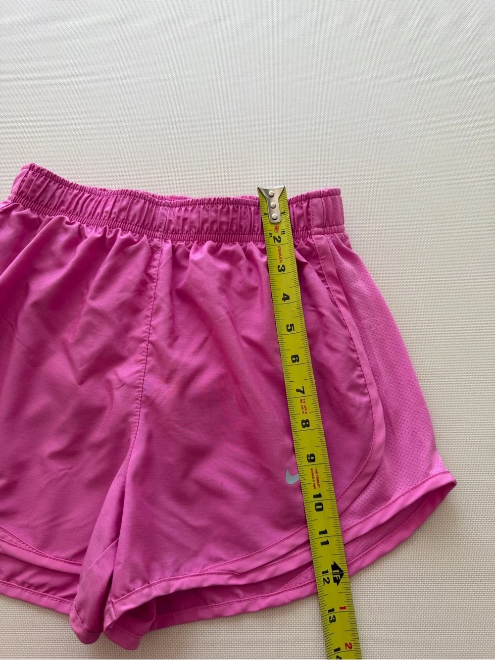Nike Pink Women's Running Shorts with Reflective Swoosh